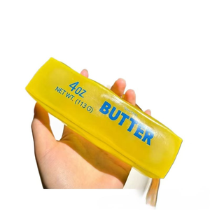 Barra de vaselina blanda transfronteriza, un gadget antiestrés con forma de barras de mantequilla y queso, hecha de material suave. - Product Image 5