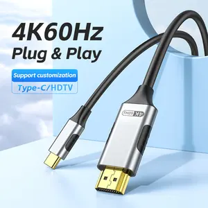 Jasoz高品质USB C至HDMI电缆类型C至HDMI转换器适配器支持4K 60Hz