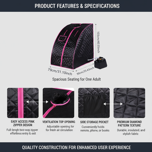 Tente de sauna à vapeur humide pliable à domicile, prix bas, salon, <span class=keywords><strong>spa</strong></span> privé, une personne, demi-corps, amincissant - Product Image 2