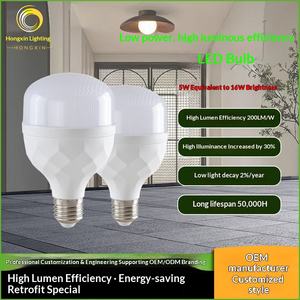 Светодиодная энергосберегающая лампа на заказ, сверхъяркая, с высокой светоотдачей, цоколь E27, для сада, низкое энергопотребление - Product Image 2