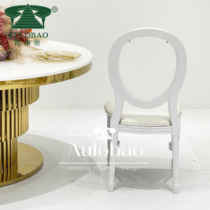 เก้าอี้ราชาทำจากโลหะใช้งานสำหรับงานแต่งงานสมัยใหม่สไตล์ฝรั่งเศสสำหรับกลางแจ้งและห้องนั่งเล่น - Product Image 4