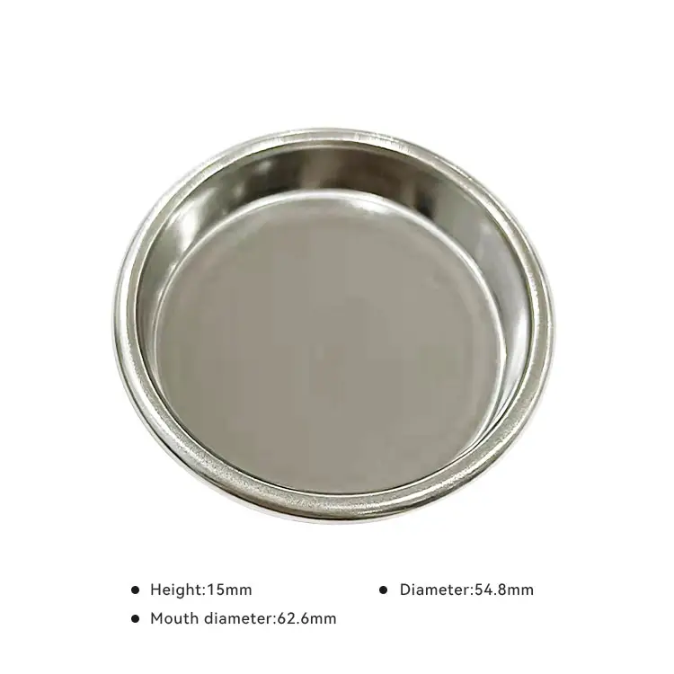 Großhandel 54 mm Blind Bowl Edelstahl-Spin-Metall-Edelstahlschüssel für 54 Espressomaschine Serie 8 für Gruppenleiter