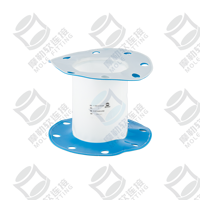 Connecteur flexible cylindrique à bride MOLE PURF Seeflex 060ES 3 voies femelle en polyuréthane de qualité alimentaire résistant pour usage industriel