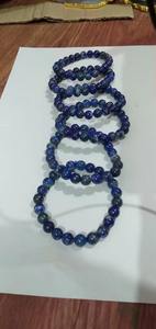 Bracelet extensible en lapis-lazuli pour hommes et femmes, avec perles de pierres précieuses bleues naturelles, disponible à la vente en gros. - Product Image 5