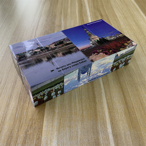 Cadeaux promotionnels : <span class=keywords><strong>Cube</strong></span> <span class=keywords><strong>photo</strong></span> magique pliable 3D de 8 cm, personnalisable avec photos DIY, non magnétique, avec logo - Product Image 4