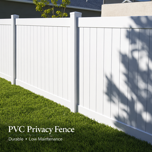 Recinzione in PVC Bianco <span class=keywords><strong>per</strong></span> Privacy, Pannelli in Vinile <span class=keywords><strong>per</strong></span> Esterni, Recinzione in PVC <span class=keywords><strong>per</strong></span> Giardino e Progetti Residenziali - Product Image 1