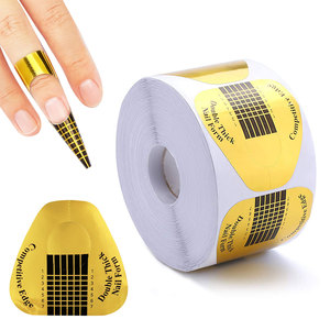 500 Unidades de Soporte de Papel de Aluminio Dorado para Uñas, Adhesivo para Sistema Dual de Uñas, para Extensión de Uñas - Product Image 2