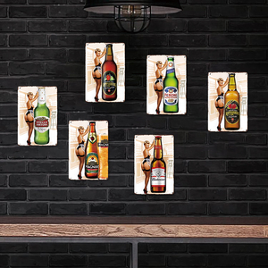 Letrero Metálico Vintage de Cerveza y Sidra, Decoración Retro para Pared de Bar, Pub, Cueva del Hombre, Garaje, Taberna, Cafetería, Arte Mural para el Hogar - Product Image 4