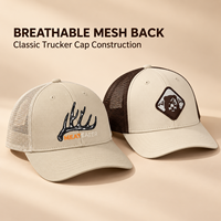 Casquette Trucker en Maille Brodé(e) Personnalisé(e) avec Visière Courbée Structurée pour Événements Promotionnels en Extérieur – Vente en Gros