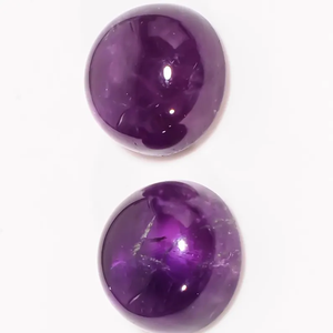 Igi พลอยอะเมทิสต์ทรงหลังเบี้ยสีม่วงธรรมชาติที่ผ่านการรับรองจากอเมทิสต์คริสตัลขัดเงาขนาด12มม. อัญมณีหลวมสำหรับทำเครื่องประดับขายส่ง - Product Image 6