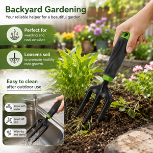 Outil de jardinage de style américain pour ameublir la terre, fourche à main de jardinage, cultivateur - Product Image 6