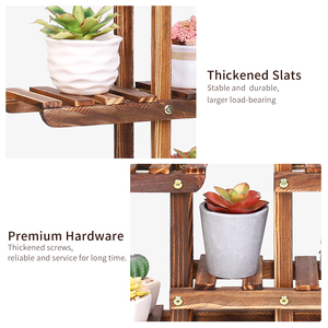 Étagère de pot de fleur de support de plante <span class=keywords><strong>en</strong></span> <span class=keywords><strong>bois</strong></span> à plusieurs niveaux pour la déco à la maison - Product Image 6