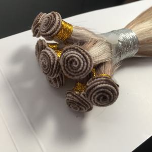 Extensiones de Cabello Humano Virgen Remy Europeo de Doble Trama Hechas a Mano con Mezcla de Colores y Tejido Cosido a Mano Jasminebeauty - Product Image 2