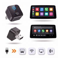 Adaptateur sans fil 2-en-1 CarPlay Android Auto, Dongle USB Plug & Play, Commutation multi-profil, WiFi 5 GHz, Bluetooth 5.4, Un clic
