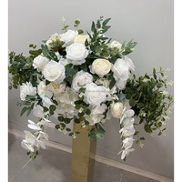 Nouveau style coloré fleur rangée mariage décor Table fleur coureur mariage Table décoration fleur