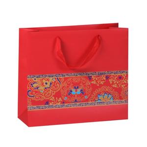 Shopping di carta personalizzato stand up fancy plain square bottom itsu octavia shopper paper carrier bag design fornitore oro nero - Product Image 5