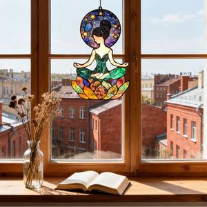 <span class=keywords><strong>Yoga</strong></span> Acrylique Shader Décoration Pleine Conscience Cadeau Amoureux Enseignant Inspirant - Product Image 2