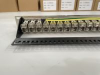 Panel Patch Jaringan Kosong 19 Inch 1U UTP FTP RJ45 Cat5e Cat6 Cat6A 24 Port untuk Rak, Tanpa Kabel