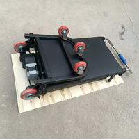 Chariot à escaliers électrique robuste de 400 kg, alimenté par batterie au lithium 48 V, pliable, pour le shopping et les outils, moteur 800 W