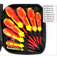 Tournevis isolé 500V pour ingénierie électrique, embouts Phillips PH0 PH1 PH2, tailles de fentes 3mm 5mm 6mm, longueurs 3 4 6 pouces