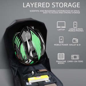 Vente chaude Smart Led Sac Amusant Étanche Moto <span class=keywords><strong>Crelander</strong></span> Personnalité DIY Chevalier Mobile Led Affichage Eye Sac À Dos - Product Image 6