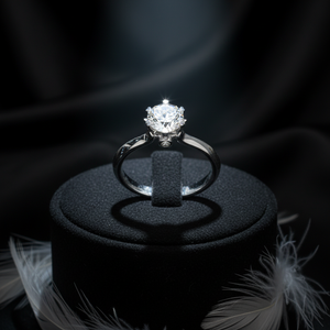 Anello di Fidanzamento Wangfu Jewelry Classico Romantico con Diamante Coltivato in Laboratorio da 1,07ct in Platino, Certificato IGI, Taglio Brillante, Placcato <span class=keywords><strong>Oro</strong></span> - Product Image 2