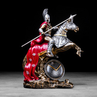 Statue de guerrier romaine en résine, décorations de Bar, Style européen rétro, personnalisé, décorations de maison, salon, grec ancien, guerrier romain