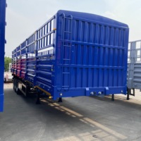 Semi-remorques de transport de marchandises fermées en acier robustes de 16 m avec une charge utile maximale de 60 T pour la logistique et le transport de conteneurs