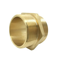 Raccords de tuyauterie en laiton OEM, raccord hexagonal mâle 1-1/2 NPT vers mâle 1-1/2 NST NH, adaptateur de tuyau d'incendie pour hydrant
