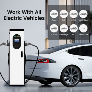 44KWタイプ2デュアルガンEv充電器ステーション供給床に取り付けられた3相Ev充電器POS付き - Product Image 4