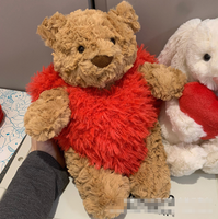 Nouvelle Arrivée Noël Royaume-Uni : Ours de Barcelone en Forme de Cœur, Cadeau de Saint-Valentin, Peluche Super Douce Anti-Stress, Idée Cadeau Attentionnée