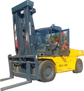Carretilla elevadora diésel Komatsu FD160 usada de alta calidad, excelente rendimiento de 16 toneladas con motor de caja de cambios con núcleo de bomba de motor original de Japón - Product Image 1