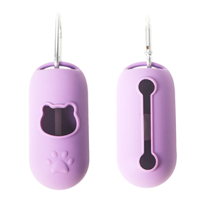 Dispensador de Bolsas de Basura para Perros, de Silicona, Grande y Mini, Biodegradable, con Mosquetón - Product Image 5