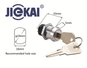 Cerradura de llave de encendido JK2801, interruptor de cerradura de puerta de lavadora para conducir scooters médicos, el más vendido