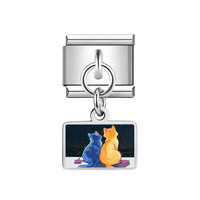 Nouveau Bracelet Modulaire DIY en Acier Inoxydable avec Pendentif Carré, Breloques Italiennes Animaux Mignons (Chiot, Oiseau Marin, Papillon) – Vente en Gros 2026