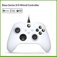 Manette de jeu filaire pour série avec trou pour écouteurs, modèle GM-087, vibrante et lumineuse, pour Xbox One X/S et PC