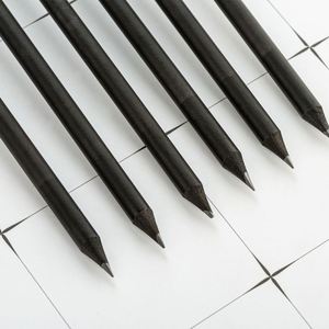 ดินสอไม้สีดำทรงกลมสำหรับขายส่งพร้อมโลโก้สั่งทำคุณภาพสูง - Product Image 4