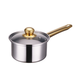 Gold Handles <b>Stainless</b> <b>Steel</b> <b>Cookware</b> <b>Set</b> Nonstick 12-Piece Export Cross-Border - Product Image 2