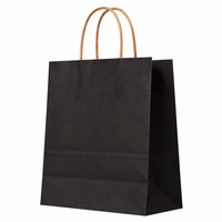 Sacs en papier cadeau de luxe, sacs shopping en kraft personnalisés avec logo et poignées pour l'emballage de vêtements de boutique