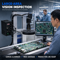 Éclairage annulaire LED à 90 degrés pour vision industrielle, sans ombre, à angle élevé, pour l'inspection des composants de soudure SMT