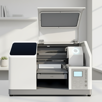 Imprimante à plat UV A4 CMYKW avec tête d'impression XP600 2880 dpi, machine d'impression jet d'encre UV avec système d'avertissement d'encre