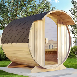 Ngoài trời gỗ Thùng phòng tắm hơi 4-6 người Canada hemlock vườn truyền thống bằng gỗ phòng tắm hơi - Product Image 5