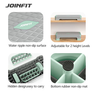 Équipement de fitness maison étape aérobic 2 niveaux réglable mini stepper exercice étape aérobie - Product Image 3