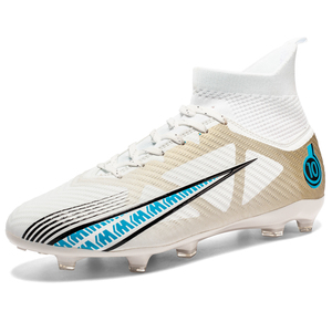 Ready to Ship with <strong>Metal</strong> <strong>Studs</strong> Breathable Outdoor <strong>Football</strong> Shoes Turf Flat Professional Soccer Boots for Men - Product Image 1