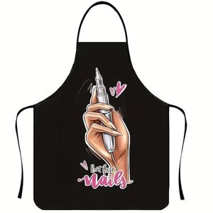 Tablier universel imperméable transfrontalier à impression numérique pour <span class=keywords><strong>coiffeur</strong></span>, barbier et grillades, résistant aux taches et au désordre - Product Image 3