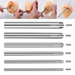 Cánulas de perforación Yuanyun de 4 mm a 10 mm de acero inoxidable para herramientas de perforación de orejas, nariz y cuerpo. - Product Image 1