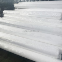 Tissu en microfibre 100% polyester, finition peau de pêche, blanc blanchi, brossé, pour sublimation d'impression, vente en gros