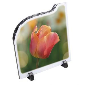 Plaque en pierre de calcaire polie sculptée et peinte 20x20 cm pour sublimation, statue d'ange, décoration intérieure pour cadeaux photo - Product Image 3