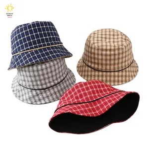 Protection solaire UV pour hommes et femmes, chapeau seau réversible, design tendance, avec Logo personnalisé, pour la pêche en plein air, fête d'été