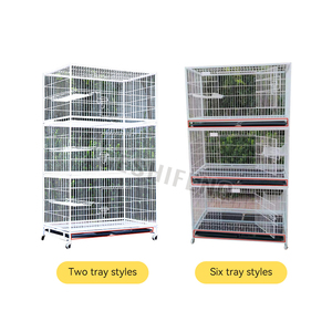 Préforme pour animaux de compagnie <span class=keywords><strong>cage</strong></span> en treillis métallique intérieur cages pour animaux de compagnie chenil pour chien trois couches cages pour animaux de compagnie, transporteurs avec taille - Product Image 3